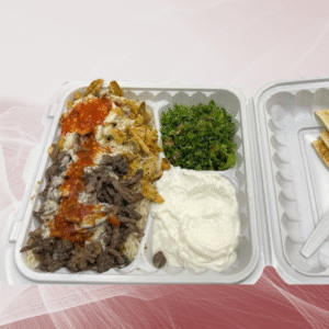 Lamb and Chicken Shawarma Plate